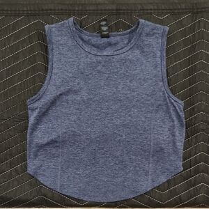 Zobha Heathered navy blue Muscle Tee
